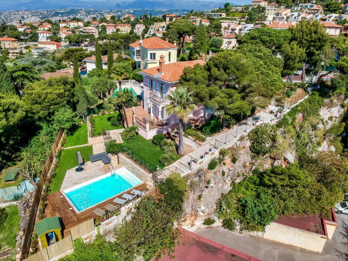 Stunning Seaview Villa. Villefranche Sur Mer Dış mekan fotoğraf